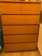 Ikea Malm 6 lades, Ophalen, Gebruikt, Eikenhout, 5 laden of meer