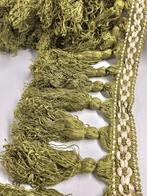 Mooi groen vintage 13cm hoog flossenband, 1 haspel met 5 m., Ophalen of Verzenden, Nieuw, Lint, Band of Elastiek