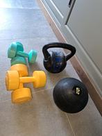 Fitness set: Dumbbells, bal, kettlebell, Ophalen, Gebruikt, Benen, Dumbbell