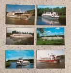 Zes ansichtkaarten rondvaartboten, Verzenden, Gelopen, Voertuig