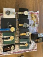 Diverse Heren horloges, Sieraden, Tassen en Uiterlijk, Horloges | Heren, Overige merken, Staal, Staal, Polshorloge