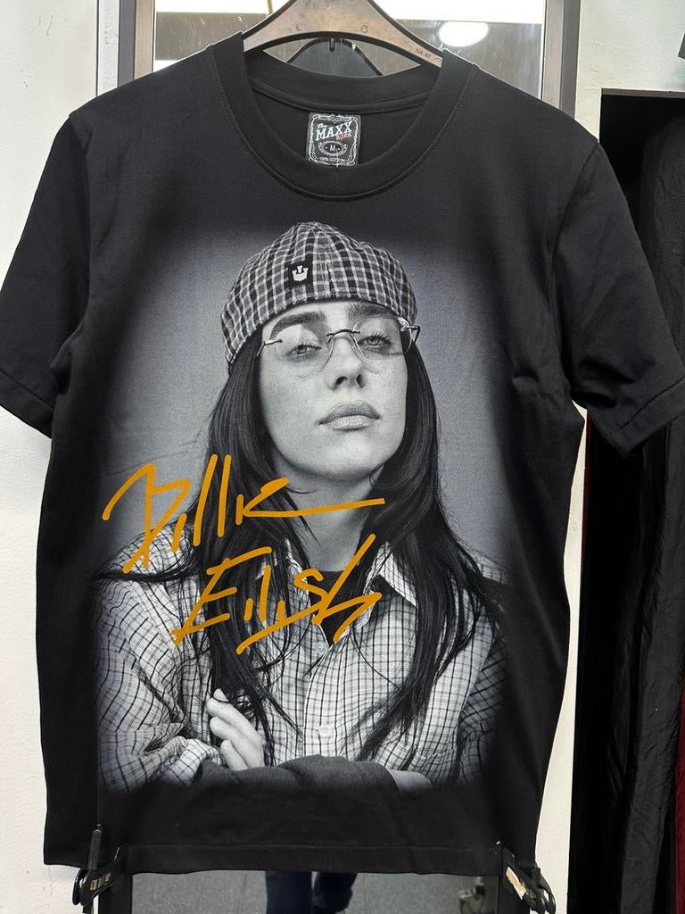 Billie eilish t-shirt maat m, Maat 38/40 (M), Zwart, Nieuw, Ophalen of Verzenden