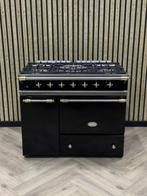 Luxe Lacanche Fornuis Zwart Gas + Messing + Warmhoudkast
