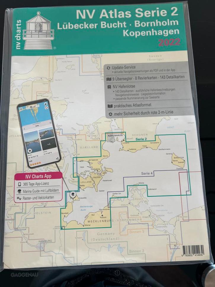 NV Atlas Serie 2 Lübecker Bucht - Bornholm, Watersport en Boten, Navigatiemiddelen en Scheepselektronica, Nieuw, Gps of Kompas