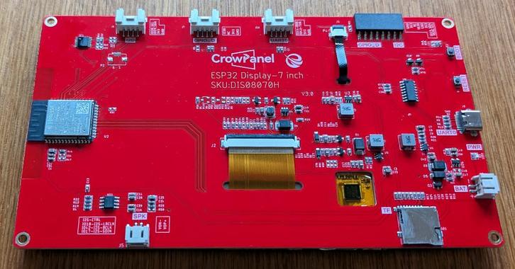 Elecrow Crowpanel ESP-32 7" display met case, o.m. Arduino, Hobby en Vrije tijd, Elektronica-componenten, Nieuw, Ophalen of Verzenden