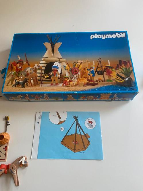 Vintage playmobil indianen 3733, Kinderen en Baby's, Speelgoed | Playmobil, Zo goed als nieuw, Ophalen of Verzenden