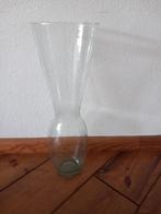 Grote lichtgroene glazen vaas, hoogte 54 cm., Huis en Inrichting, Woonaccessoires | Vazen, Ophalen, Gebruikt, 50 tot 75 cm, Glas