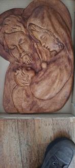 Houten beeld van maria jozef met kind, Ophalen of Verzenden