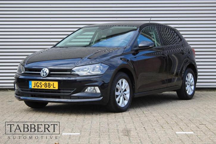 Volkswagen Polo 1.0 TSI Highline Zwart 5dr, Auto's, Volkswagen, Bedrijf, Te koop, Polo, ABS, Airbags, Airconditioning, Alarm, Bluetooth