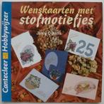 Boekje - Wenskaarten met stofmotiefjes - Janny Dijkstra, Hobby en Vrije tijd, Ophalen of Verzenden, Zo goed als nieuw, Overige thema's