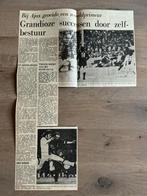 Voetbal krantenartikel Finale Ajax Inter Milan 1972 Cruijff, Ophalen of Verzenden, Knipsel(s)