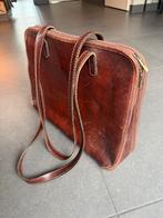 Vintage leren laptoptas 15 inch, Computers en Software, Ophalen, Gebruikt