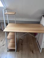 Wit licht houten bureau, Gebruikt, Bureau, Ophalen