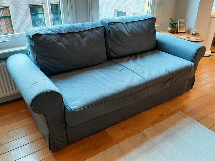 Ikea Ektorp Slaapbank - Grijs - Amsterdam Oost, Huis en Inrichting, Slaapkamer | Slaapbanken, Zo goed als nieuw, Overige maten