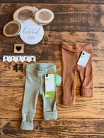Baby unisex 2x hema bamboe meegroei broekjes groen bruin 44, Kinderen en Baby's, Babykleding | Prematuur, Ophalen of Verzenden