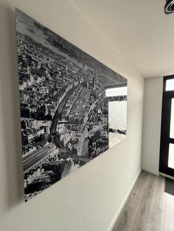 Kunstwerk grote zwart/wit foto Rotterdam centrum beschikbaar voor biedingen