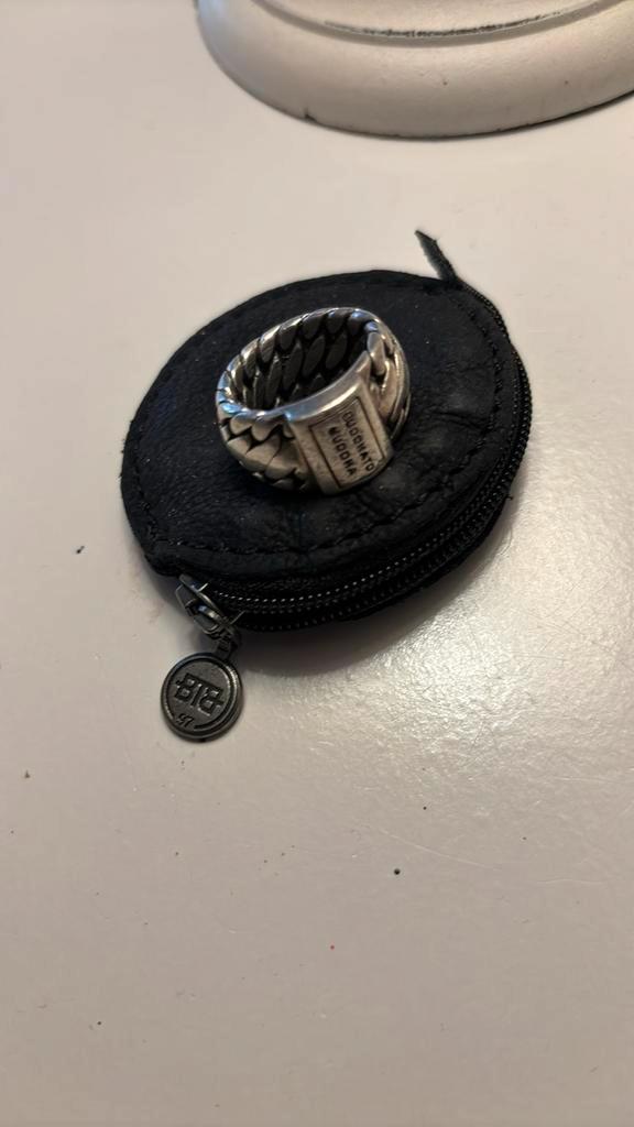 Buddha to Buddha Ring - Breed Model, Sieraden, Tassen en Uiterlijk, Ringen, Gebruikt, Dame of Heer, 19 tot 20, Zilver, Ophalen of Verzenden