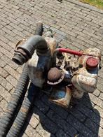Vintage waterpomp met motor + slang – Bernard, Ophalen of Verzenden, Gebruikt, Elektrisch, Beregeningspomp