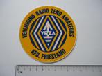 sticker oud Friesland VRZA Zender amateur piraat 27mc bakkie, Verzamelen, Verzenden, Zo goed als nieuw, Bedrijf of Vereniging