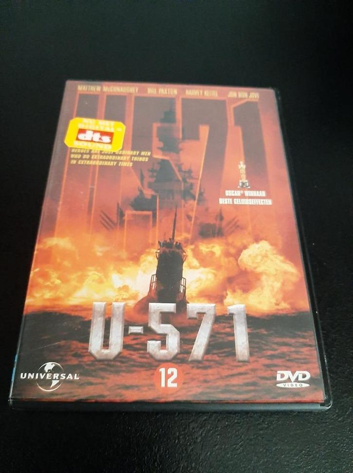 U-571, Jon Bon Jovi, Matthew McConaughey, Bill Paxton!, Cd's en Dvd's, Dvd's | Actie, Gebruikt, Oorlog, Vanaf 12 jaar, Ophalen of Verzenden