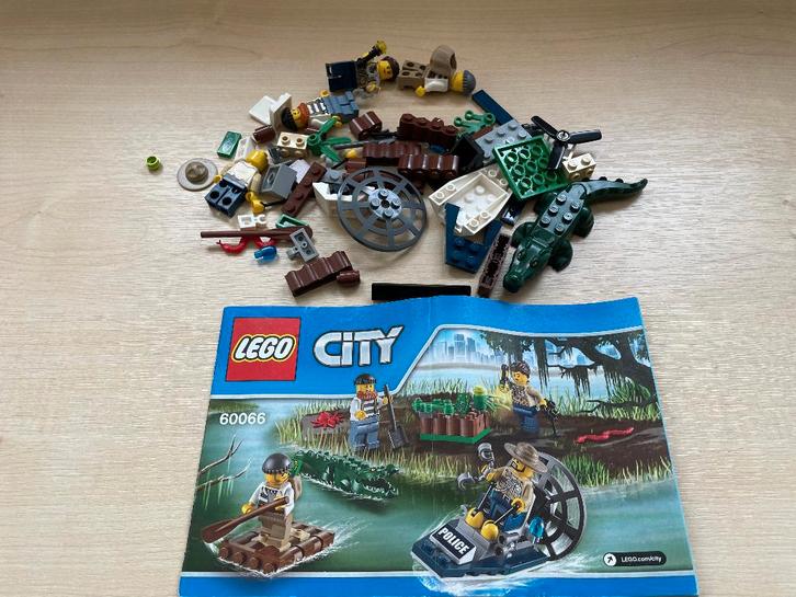 Lego City 60066 Moeraspolitie, Kinderen en Baby's, Speelgoed | Duplo en Lego, Zo goed als nieuw, Lego, Complete set, Ophalen of Verzenden