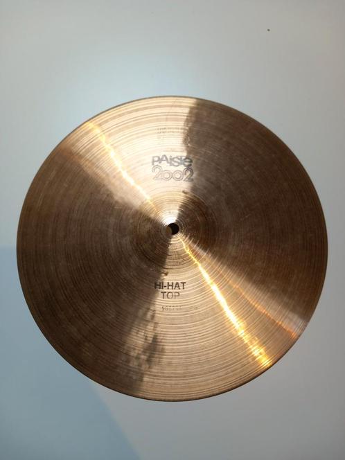 70s Paiste 14" 2002 black logo Hi-hat, Muziek en Instrumenten, Instrumenten | Onderdelen, Zo goed als nieuw, Drums of Percussie