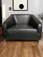 Artifort Diva fauteuil prachtig zwart leder zgan, Ophalen, Luxe design, Hout, 75 tot 100 cm