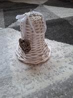 Rieten kerstklok met hartje, Diversen, Kerst, Ophalen of Verzenden, Zo goed als nieuw