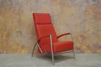 ZGANieuw! Harvink de Club Flex design relax fauteuil, Leer, Design, 75 tot 100 cm, Zo goed als nieuw