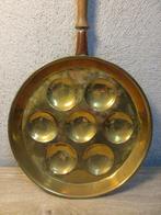 Antieke koperen poffertjespan, Ophalen of Verzenden