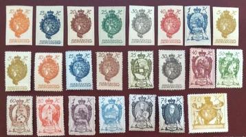 Liechtenstein : 1920 Wapenschilden compleet ongebruikt beschikbaar voor biedingen