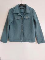 Turquoise/ blauw jasje met zilveren knopen, Maat 38/40 (M), Ophalen of Verzenden, Zo goed als nieuw, Envy Collection