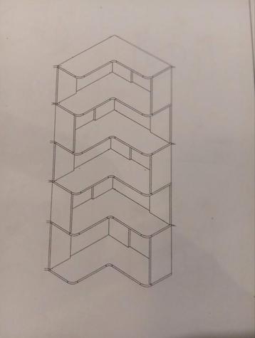 Hoekkast - Nieuw in doos! Wit beschikbaar voor biedingen