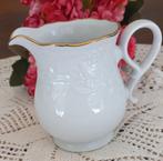 Mooi vintage melkkannetje, wit, Prinzess Gold, Bavaria, Ophalen of Verzenden