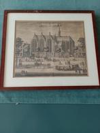 kopergravure Kloosterkerk Den Haag 1730 G. van Giessen, Antiek en Kunst, Ophalen