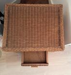 Rotan bankje met lade, Ophalen of Verzenden, Zo goed als nieuw
