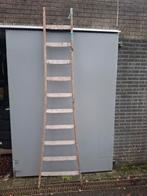 Houten Trap met 10 treden, Doe-het-zelf en Verbouw, Ladders en Trappen, Gebruikt, Trap, Onbekend, Ophalen of Verzenden