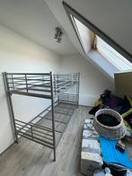 Stalen hoogslaper, Huis en Inrichting, Slaapkamer | Stapelbedden en Hoogslapers, Ophalen, Eenpersoons, Zo goed als nieuw, 200 cm