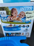 Intex easy set 244x61 met pomp, voetenbadje en afdekzeil., Tuin en Terras, Zwembad-toebehoren, Ophalen of Verzenden, Zo goed als nieuw