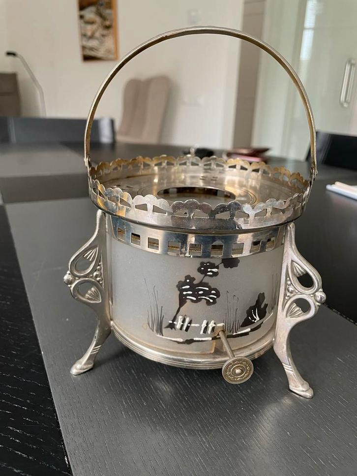 Art nouveau Rechaud - thee licht, Antiek en Kunst, Antiek | Woonaccessoires, Ophalen