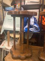 Vintage houten bijzettafel / plantenzuil, Ophalen