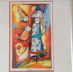 Zeefdruk 'Atlas' van Angeles Nieto - Genummerd, Antiek en Kunst, Kunst | Litho's en Zeefdrukken, Ophalen