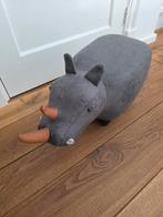 Poef neushoorn, Huis en Inrichting, Ophalen, Minder dan 50 cm, Rond, Minder dan 50 cm