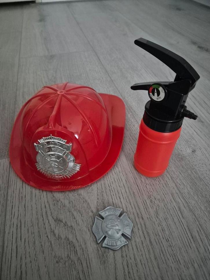 Brandweerman kostuum 6-8 jaar, Kleding | Heren, Carnavalskleding en Feestkleding, Zo goed als nieuw, Ophalen of Verzenden