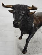 STIER // BRONZEN BEELD / koe/ TUINBEELD / boederijdier, Ophalen of Verzenden, Nieuw, Boerderijdier, Beeldje of Figuurtje