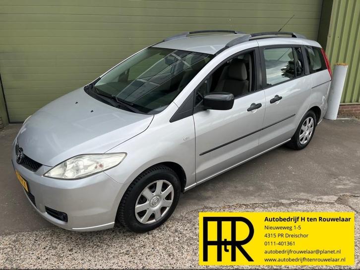 Mazda 5 1.8 Touring 5. pers Airco Trekhaak, Auto's, Mazda, Bedrijf, ABS, Airbags, Airconditioning, Centrale vergrendeling, Dakrails