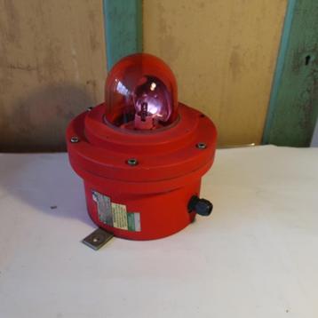 Bullseye lamp industrie kooi rood kunststof diameter 25 cm beschikbaar voor biedingen