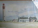 Aquarel Ronald D. Beumer, Schiermonnikoog, Antiek en Kunst, Ophalen of Verzenden