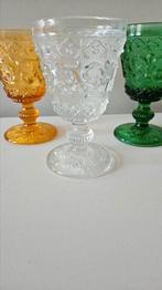3 vintage LE CREUSOT BACCARAT kristallen wijn water glazen85, Antiek en Kunst, Ophalen of Verzenden