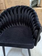 Wave Eetkamerstoel - Zwart Velvet  - laaste 2 stoel : €200, Ophalen, Twee, Zwart, Nieuw